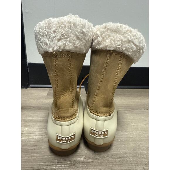 Sperry Saltwater Duck Boots Faux Fur Lined Waterproof Boots - Picture 5 of 6